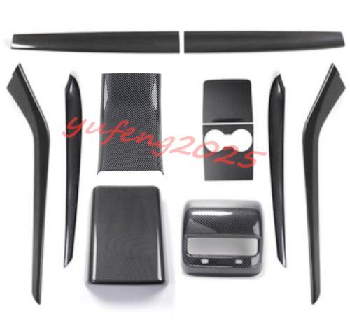 Full Protective Cover for 2021-2023 for Tesla Model 3/Y Gloss Carbon Fiber Interior Trim Kit