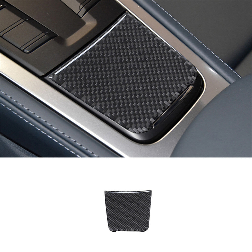 Carbon Fiber Front Cigarette lighter Cover Trim for Porsche 718 2016-2022