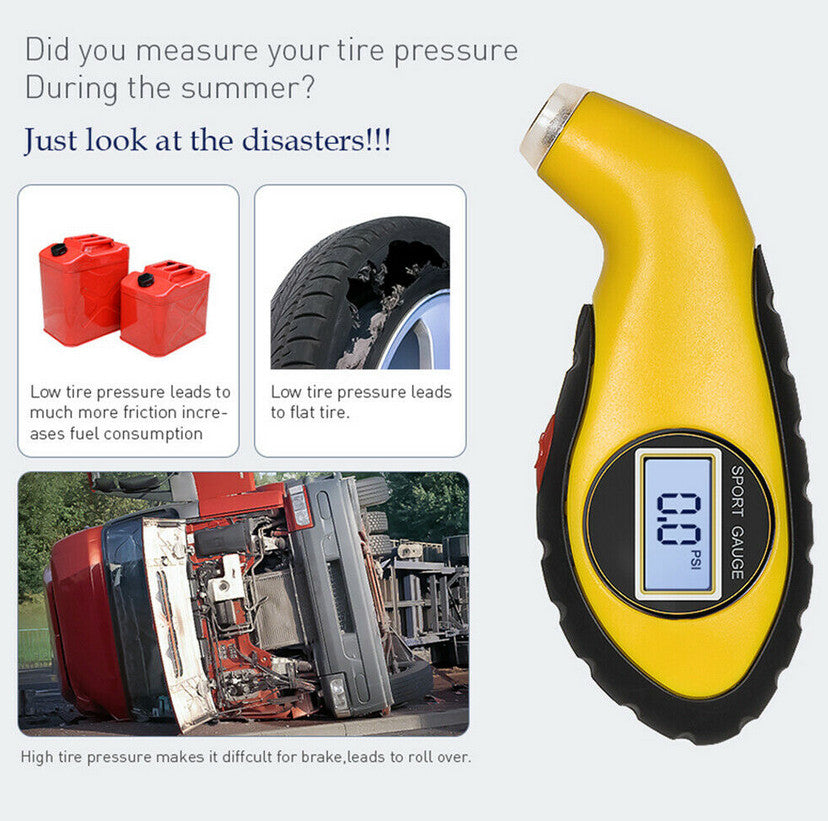 Digital tire pressure gauge LCD electronic automotive testing tool for Toyota