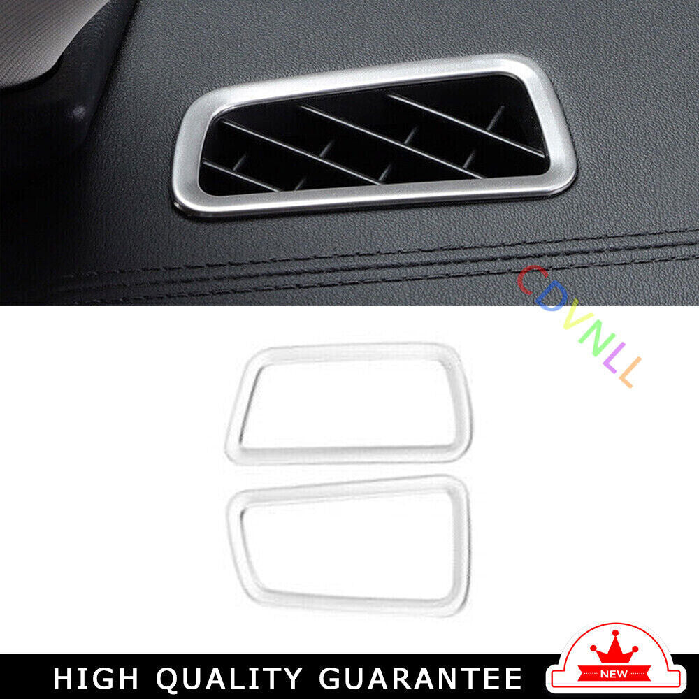 Car Instrument LR Air Outlet Vent Cover Trim for Kia K5 2021-2022 Silver Steel