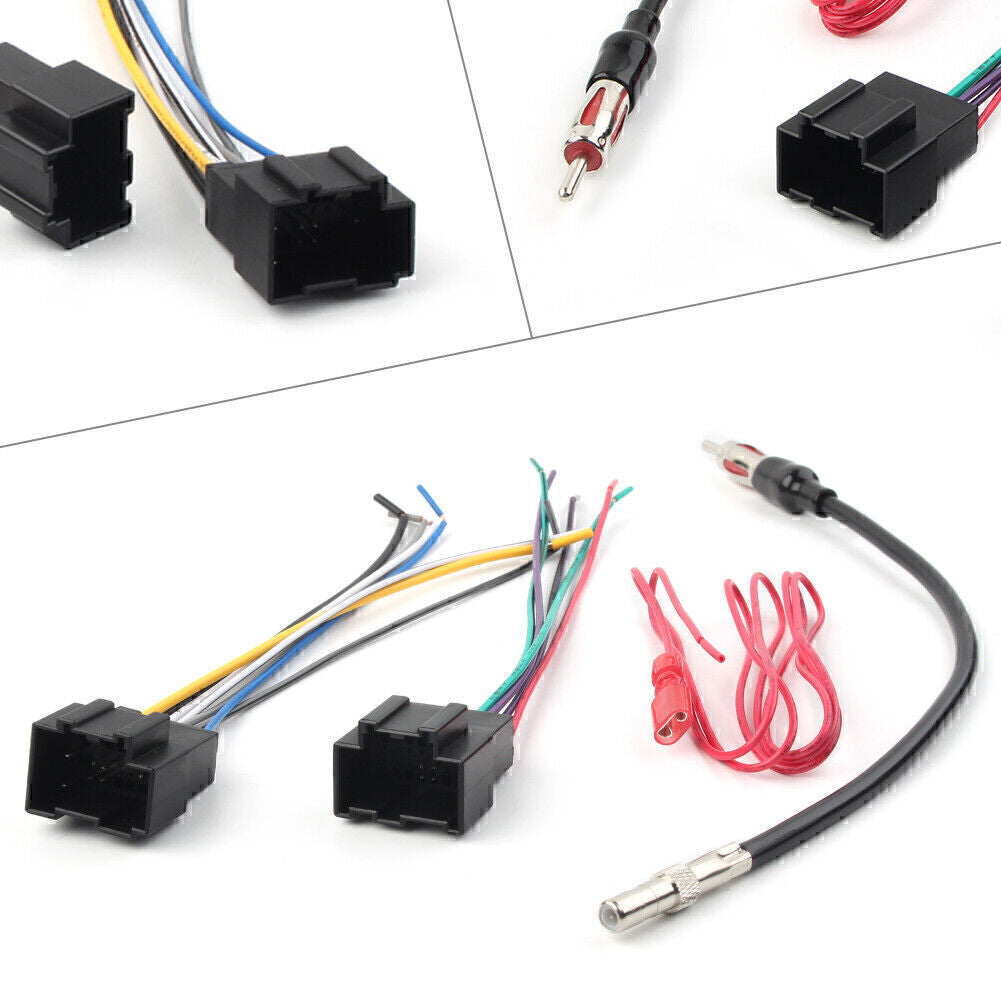 Car stereo radio receiver wiring harness antenna suitable for GMC for SIERRA for YUKON 1500 07-13