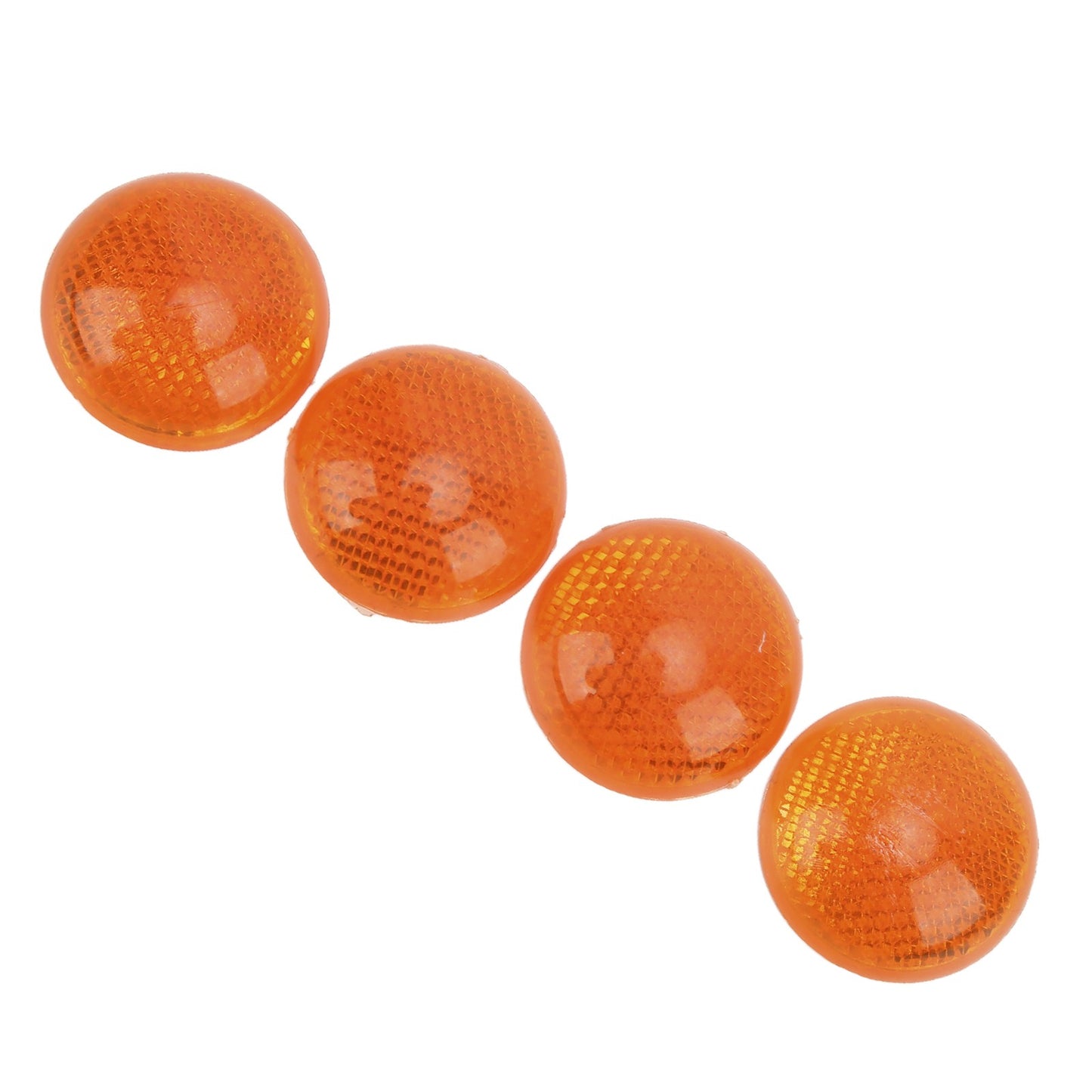 Round Reflector 4Pcs/Set 1.65in Universal Orange Round Reflector