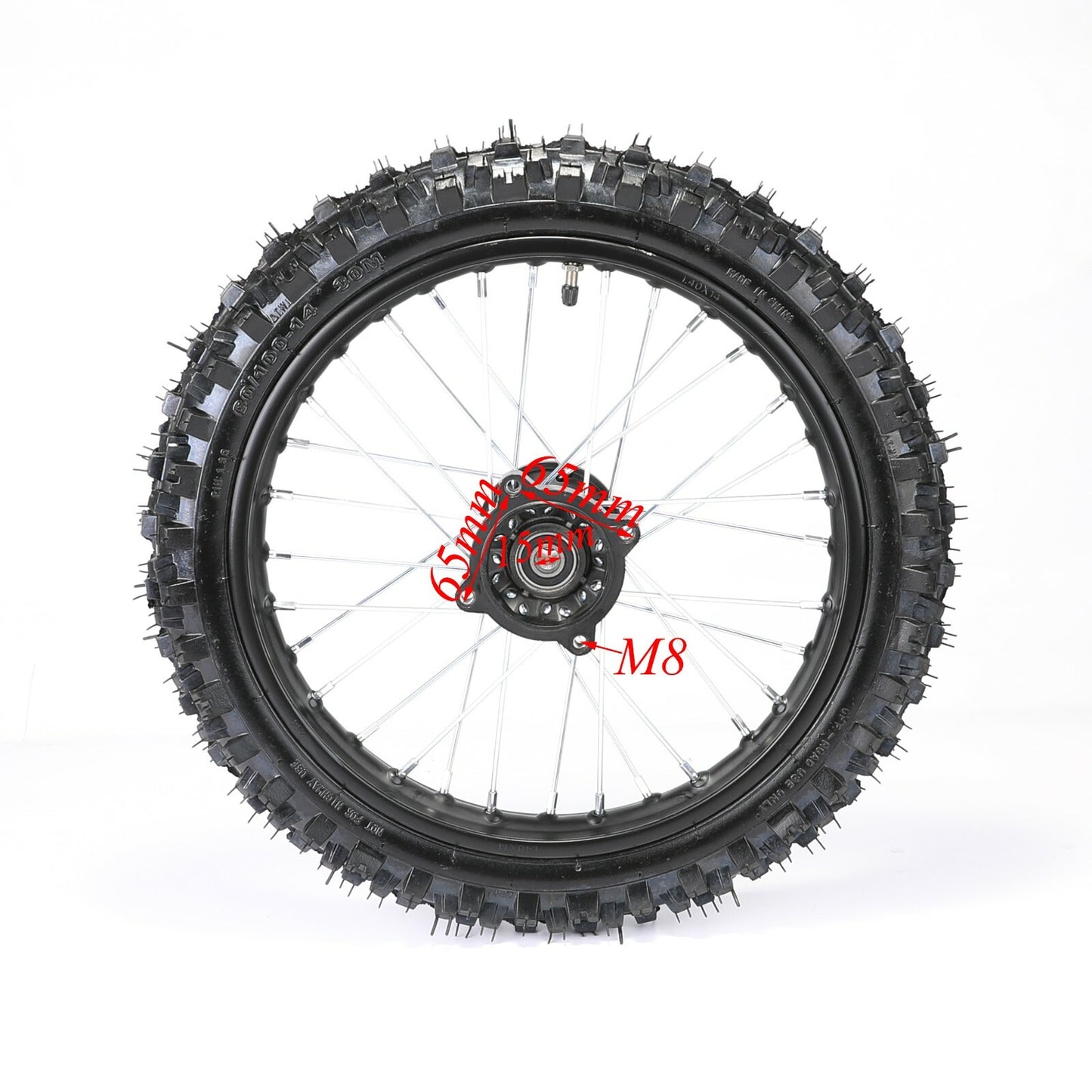 60/100-14 front tire, 2.50-14 rim, 14-inch wheel cooler, 70/110/125cc, 140 Dirt bicycle.