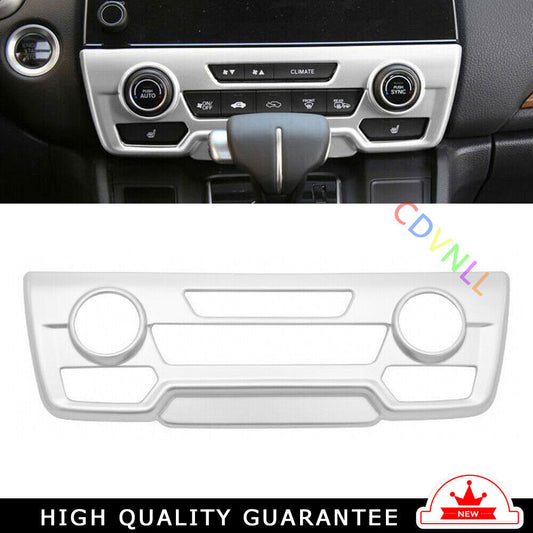 Console AC Switch Control Panel Trim for Honda CRV CR-V 2017-2022 Matte Silver