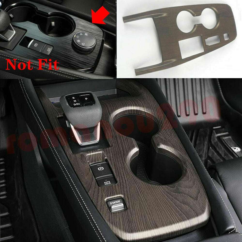 for Nissan Rogue X-Trail 2021-2023 Wood Grain ABS Gear Shift Panel Cover Trim