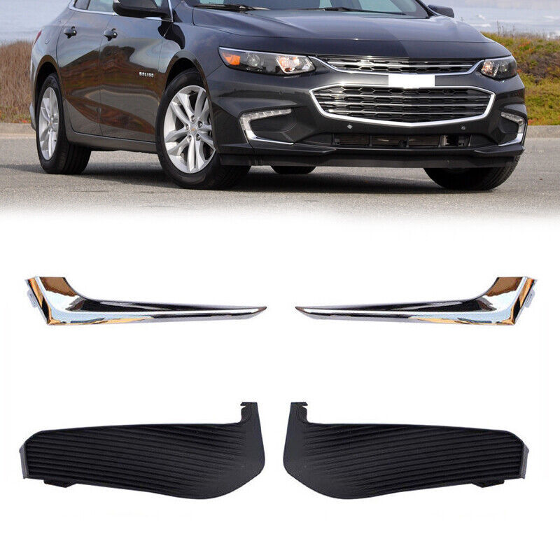For 2016-2018 for Chevrolet Malibu XL Set Chrome Front Bumper Fog Light Cover Trim