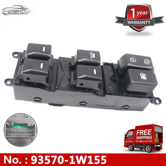 93570-1W155 Driver's side power window switch suitable for 2012-2014 for Kia Rio EX LX SX 1.6L