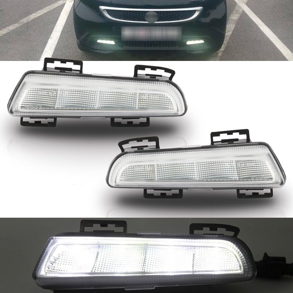 LED Front Fog Lamp Daytime Running Light Wire Kit for Smart Fortwo W451 13-15