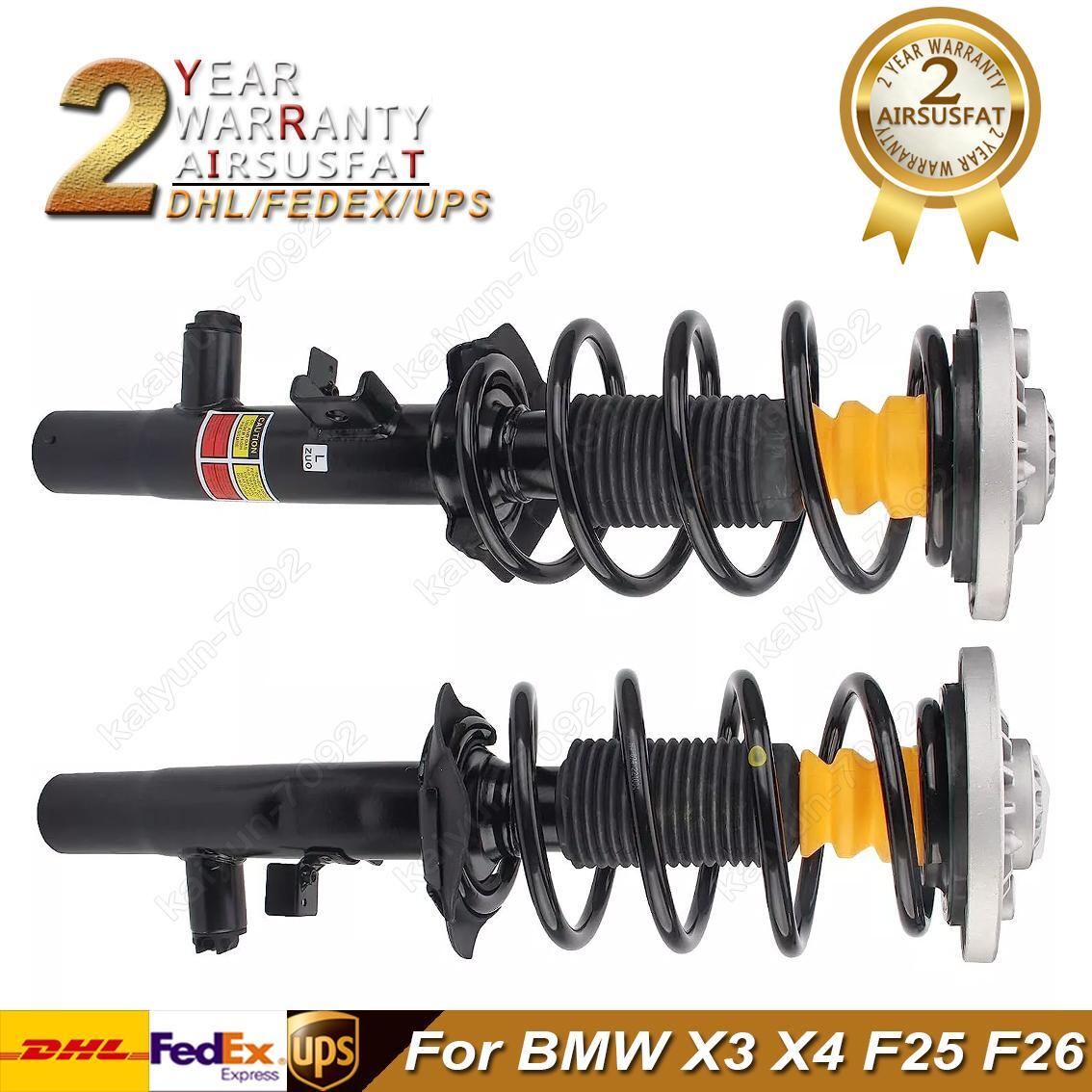 Pair for BMW X3 F25 X4 F26 2011-2018 Front Shock Absorber Struts Assembly w/EDC