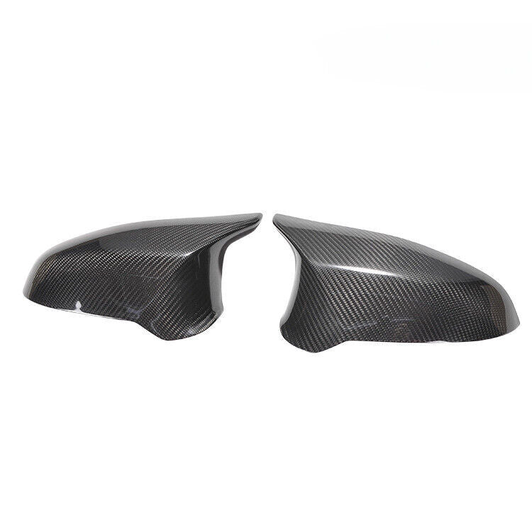 Real Carbon Fiber Side Mirror Cover Caps Replacement for BMW F80 M3 F82 M4 15-19
