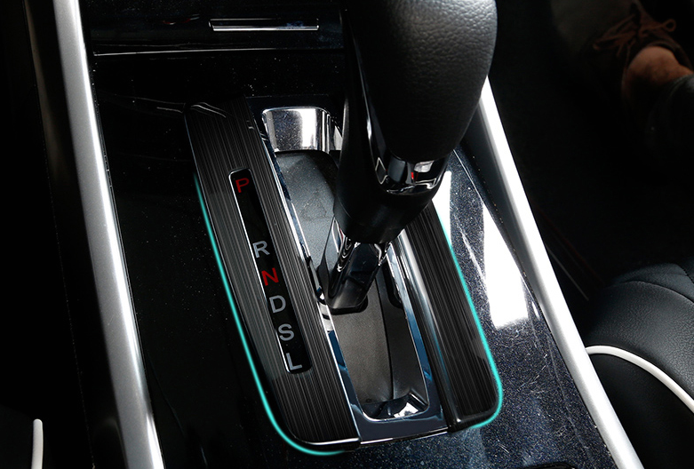for Honda Accord 2014-2017 Black titanium Middle Console Gear Shift Frame Trim