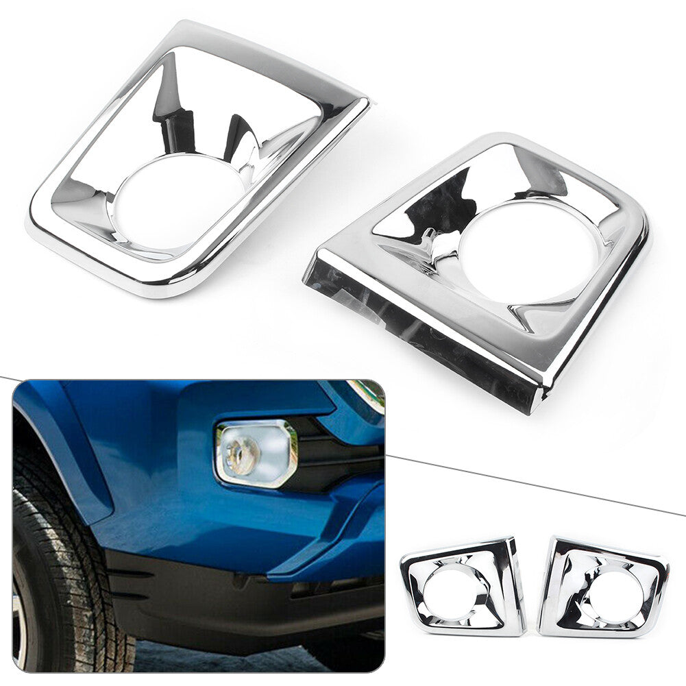 Left  Right Front Fog Light Lamp Cover Trim Chrome for Toyota Tacoma 2015-2020