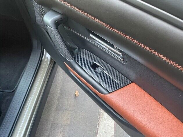 for Mazda CX-50 2023-25 Carbon Fiber Look Window Lift Panel Switch Cover Trim 4X