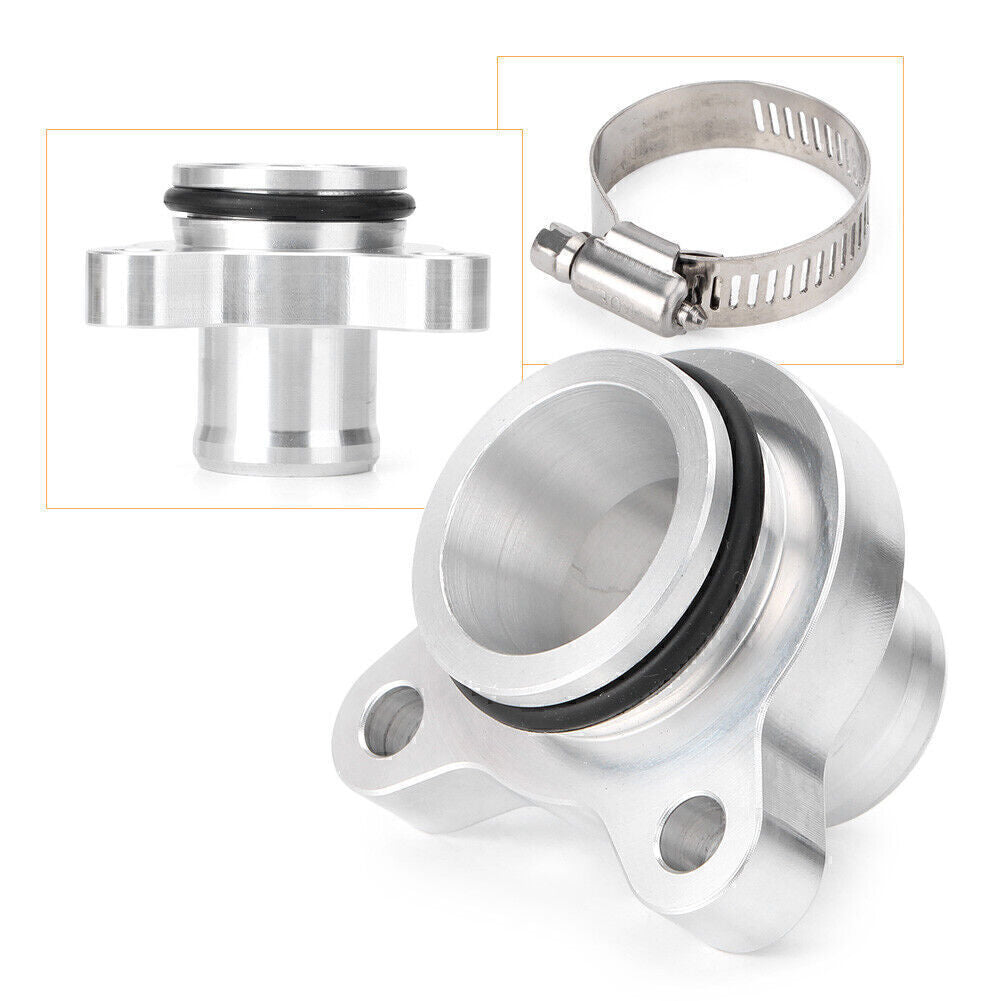 Aluminum Water Hose Fitting Replacement for BMW 335i 335xi 11537541992 Silver