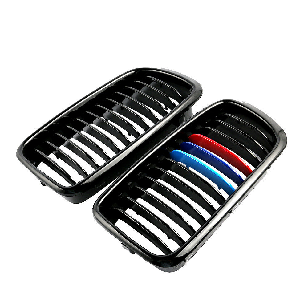 2x Front Bumper Lower Grille Kidney Grill Black Fits For 740i 740iL 750iL