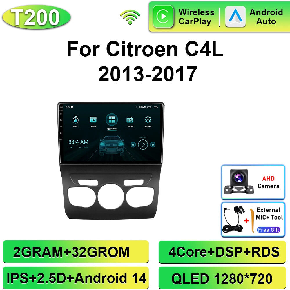 for Citroen for C4 C4L DS4 2013-2017 Android Carplay Car Radio Multimedia Player GPS
