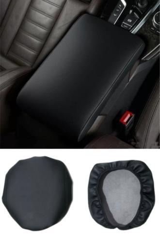 1 piece black leather console armrest box panel cover trim for Mazda CX-30 2020-2024