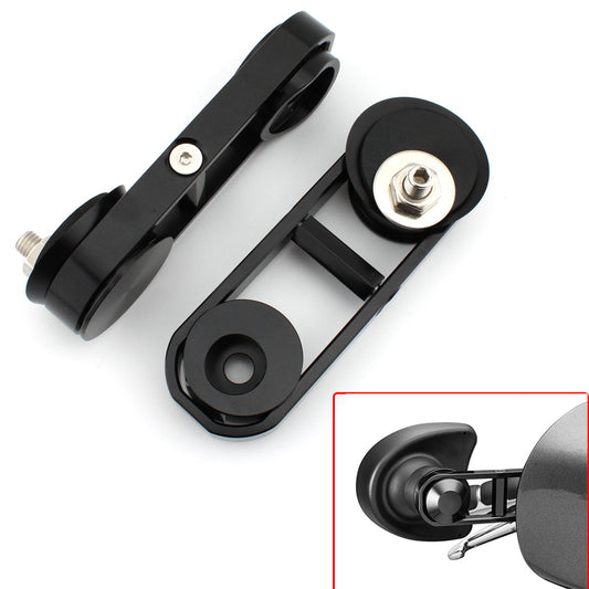 Drop Mirror Relocator Mount Kit Adjustable for Harley Touring Street Glide FLHX