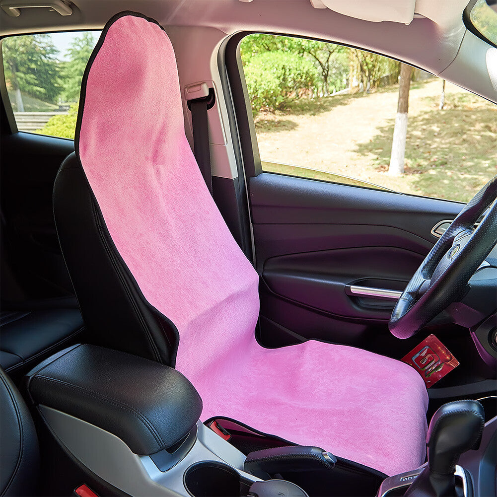 1x Multifunctional Pink Car for Seat Cover Protector Mat For Yoga Beach Sweat Towel