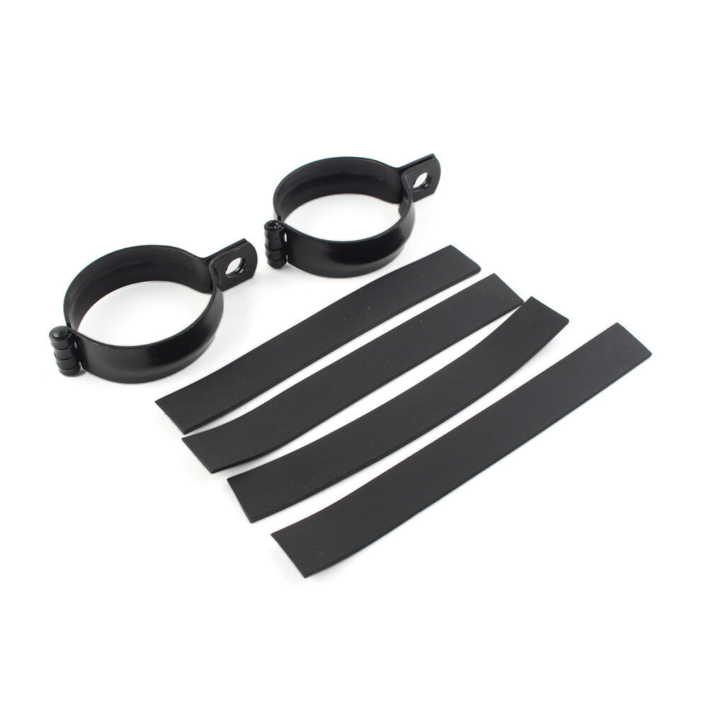 2pcs Metal Front Fork Clamp Turn Signal Light Mount Bracket Holder