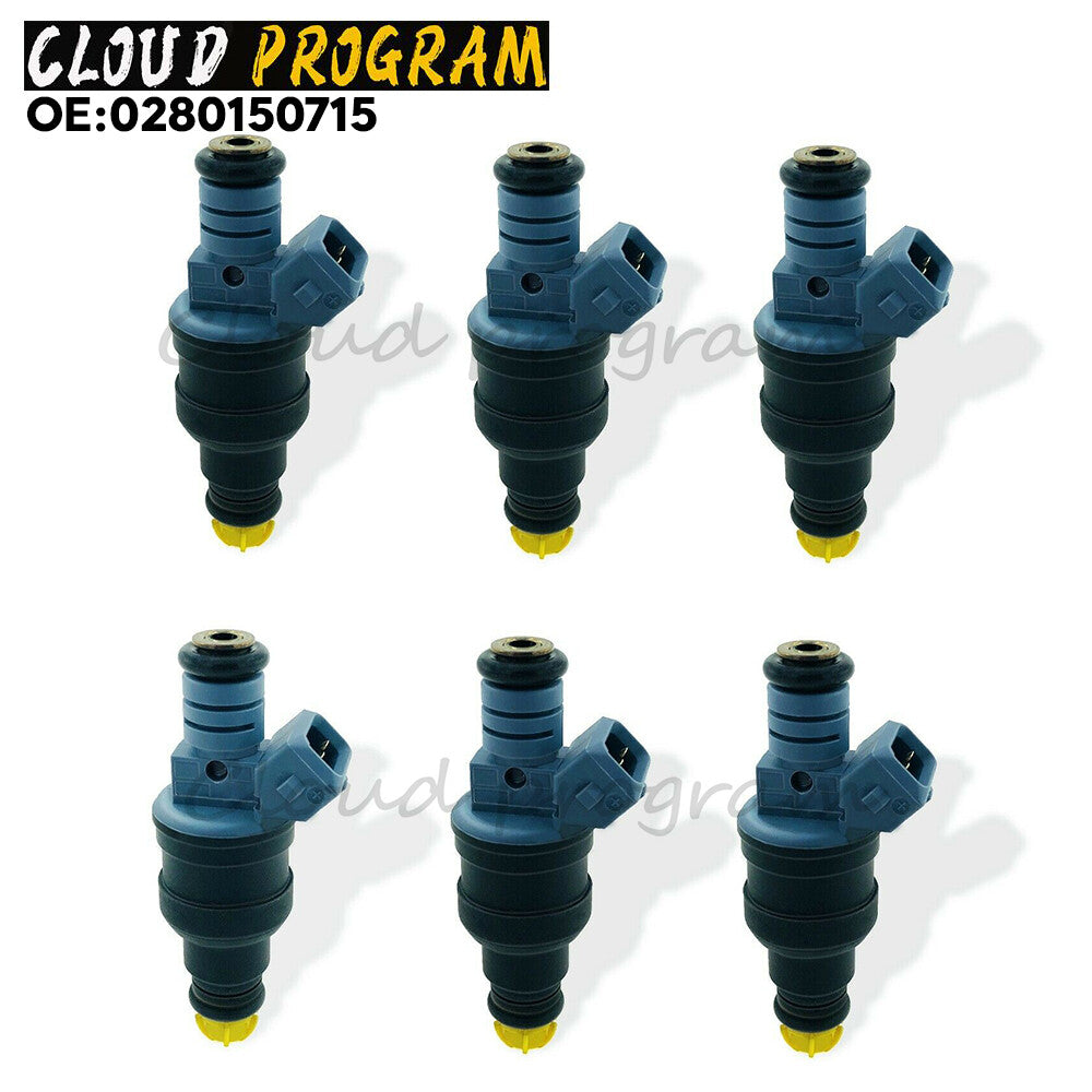 6-piece fuel injector 0280150715 for BMW E28, E30, E31, E32, E34, E36, E38, 3, 5, 7, 8 series.