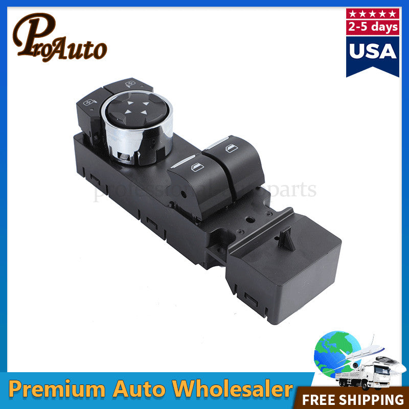 Front Left Power Window Switch with Mirror Controls for Ford for Mustang 2015-2021