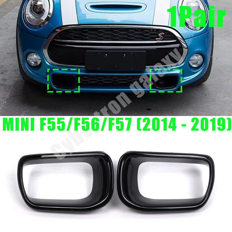 for MINI NEW F55 F56 F57 S COVER Air Duct Brake GLOSS BLACK Pair Left Right