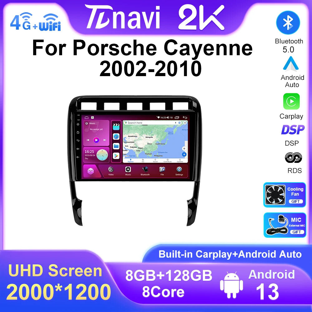 Screen Android Car Radio for Porsche for Cayenne I 1 9PA Multimedia Carplay GPS Navi