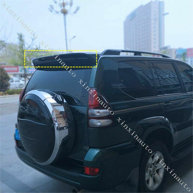 for Toyota Prado FJ120 2003-09 Black Rear Trunk Roof Boot Lip Wing Spoiler Cover
