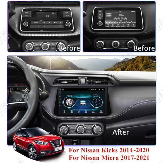 Kicks 14-20 10.1 Android 10.1 Car Radio Stereo GPS 2+32G for Nissan Micra 17-21