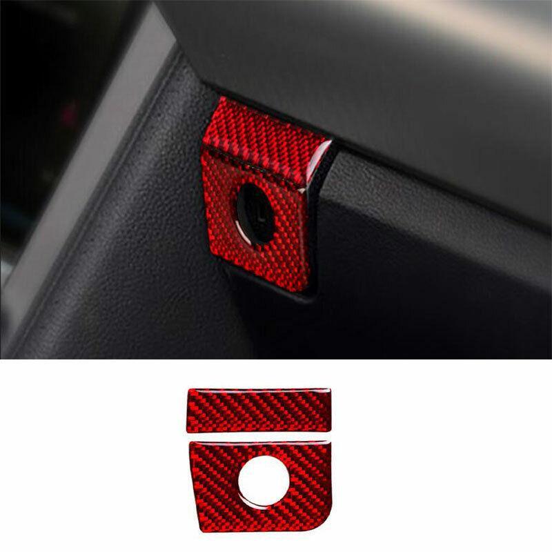 for Ford for Mustang for Shelby 2015-22 Red Carbon Fiber for Co -Pilot Storage Box Bowl Trim