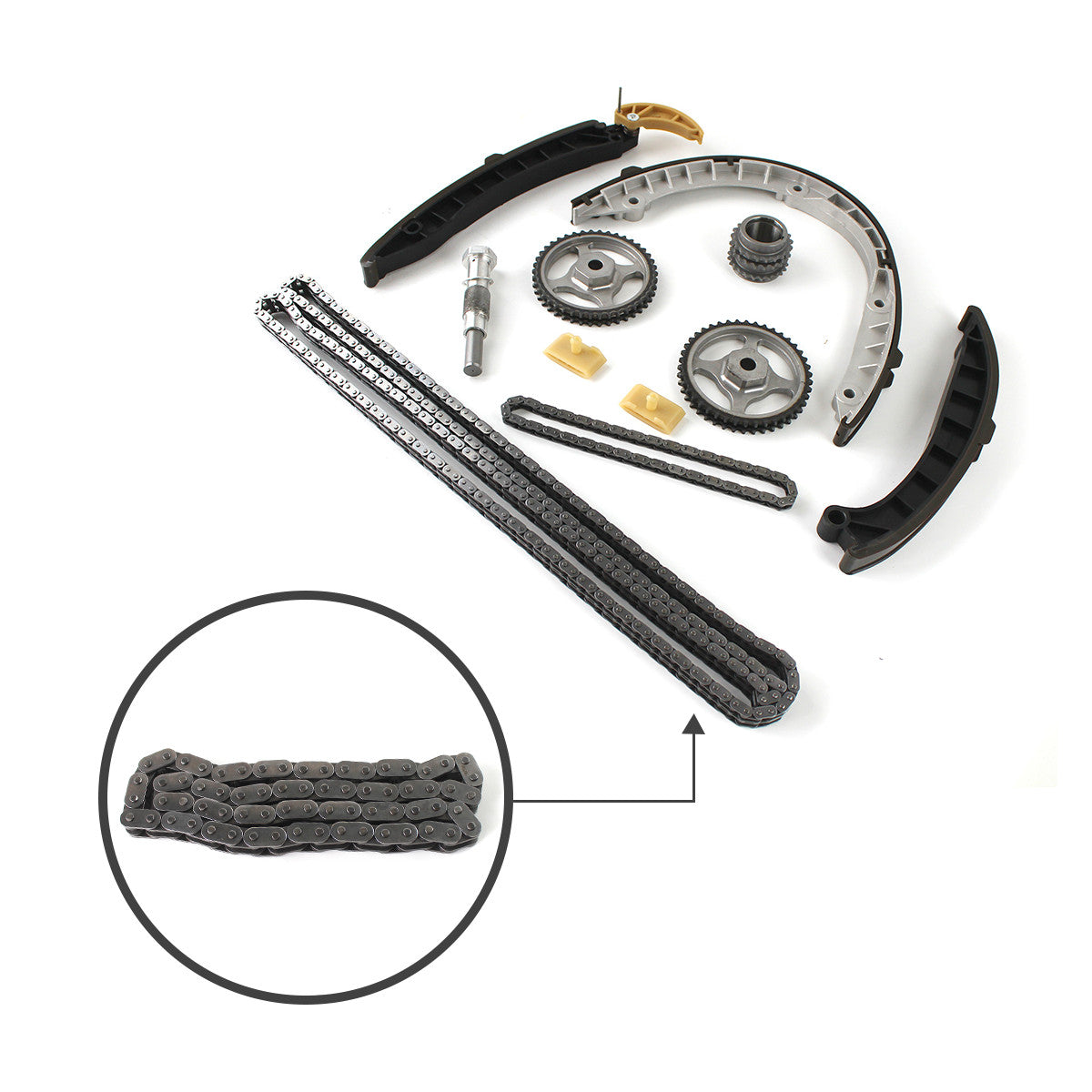 M48 Engine Rebuild Kit - Timing Chain Kit Bearings Set Fits for Porsche for Cayenne