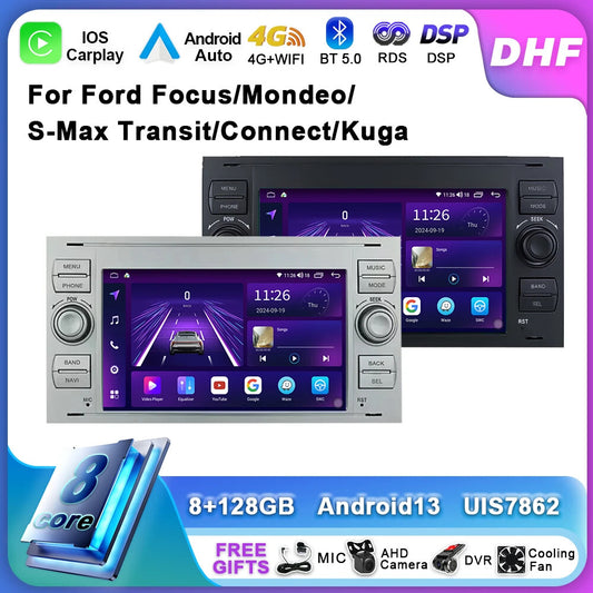 CarRadio for Ford Focus Mondeo Fiesta Transit Kuga C-Max S-Max Galaxy GPS Player