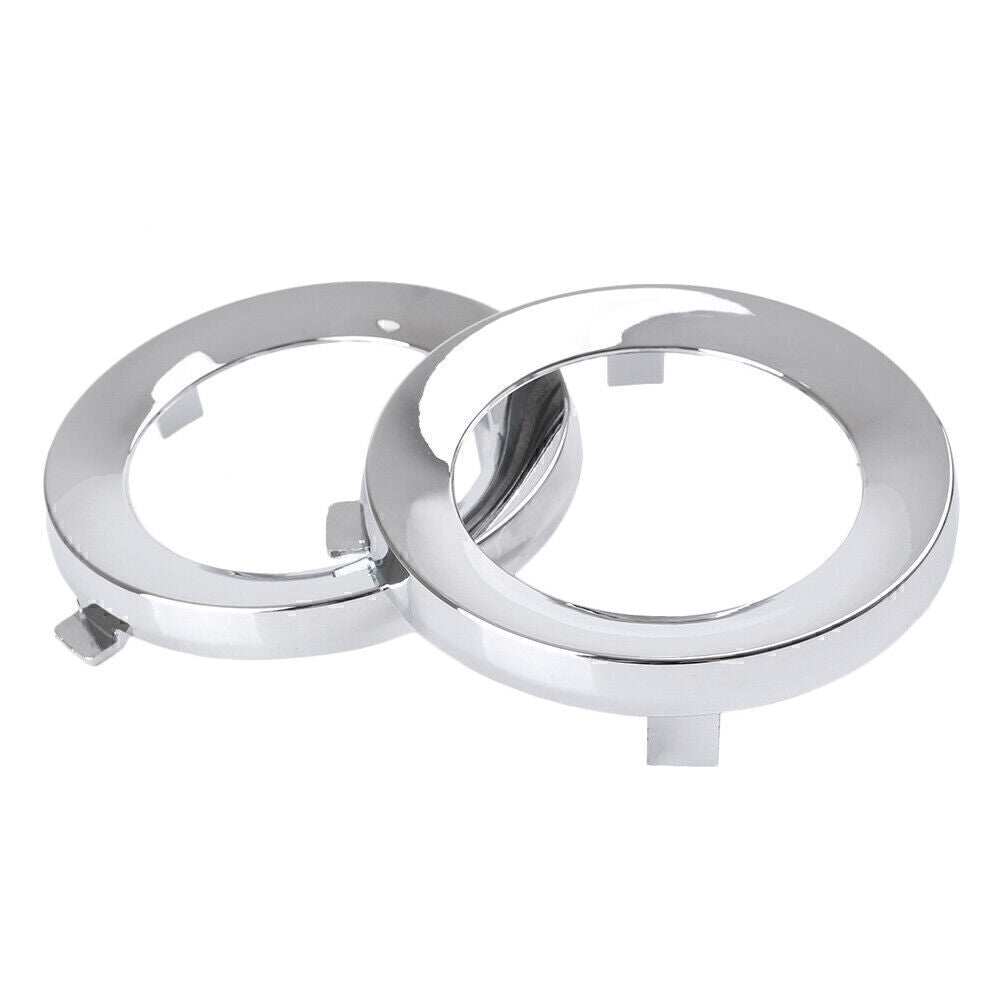 Pair Front Fog Light Cover Trim Ring Fit for Subaru For ester 2009-2013 Chrome