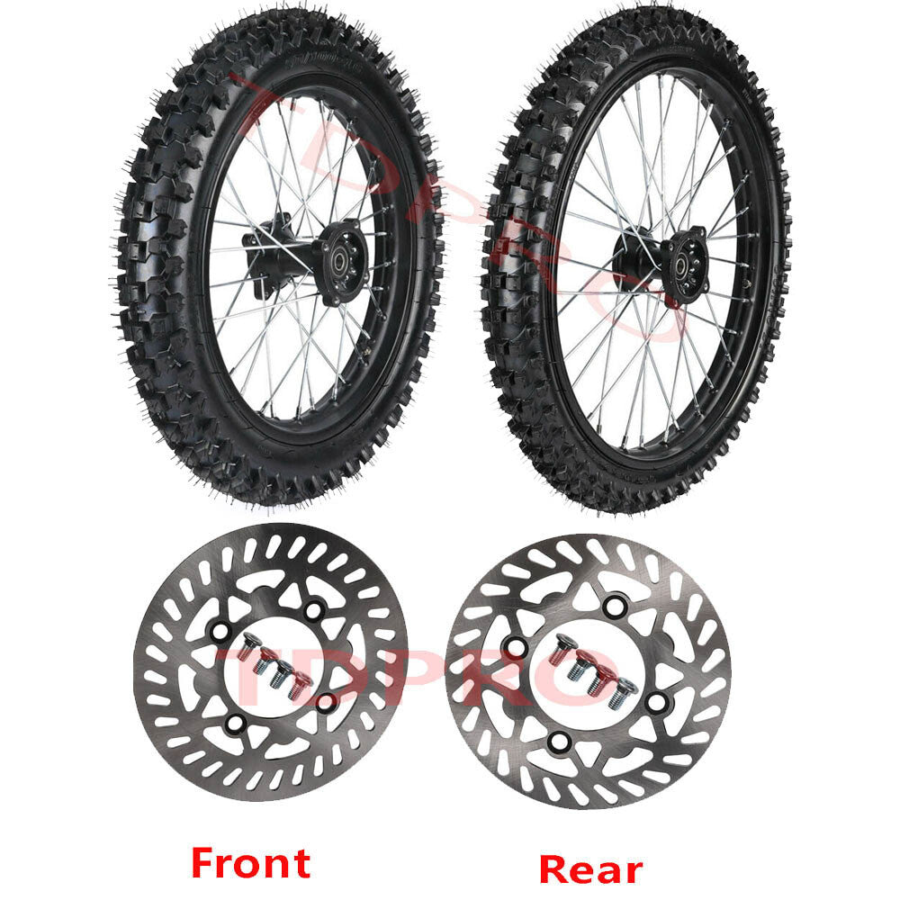 19-inch + 16-inch wheels 70/100-19 90/100-16 tires rims dirt pit bicycle SSR 150cc 140cc 160cc