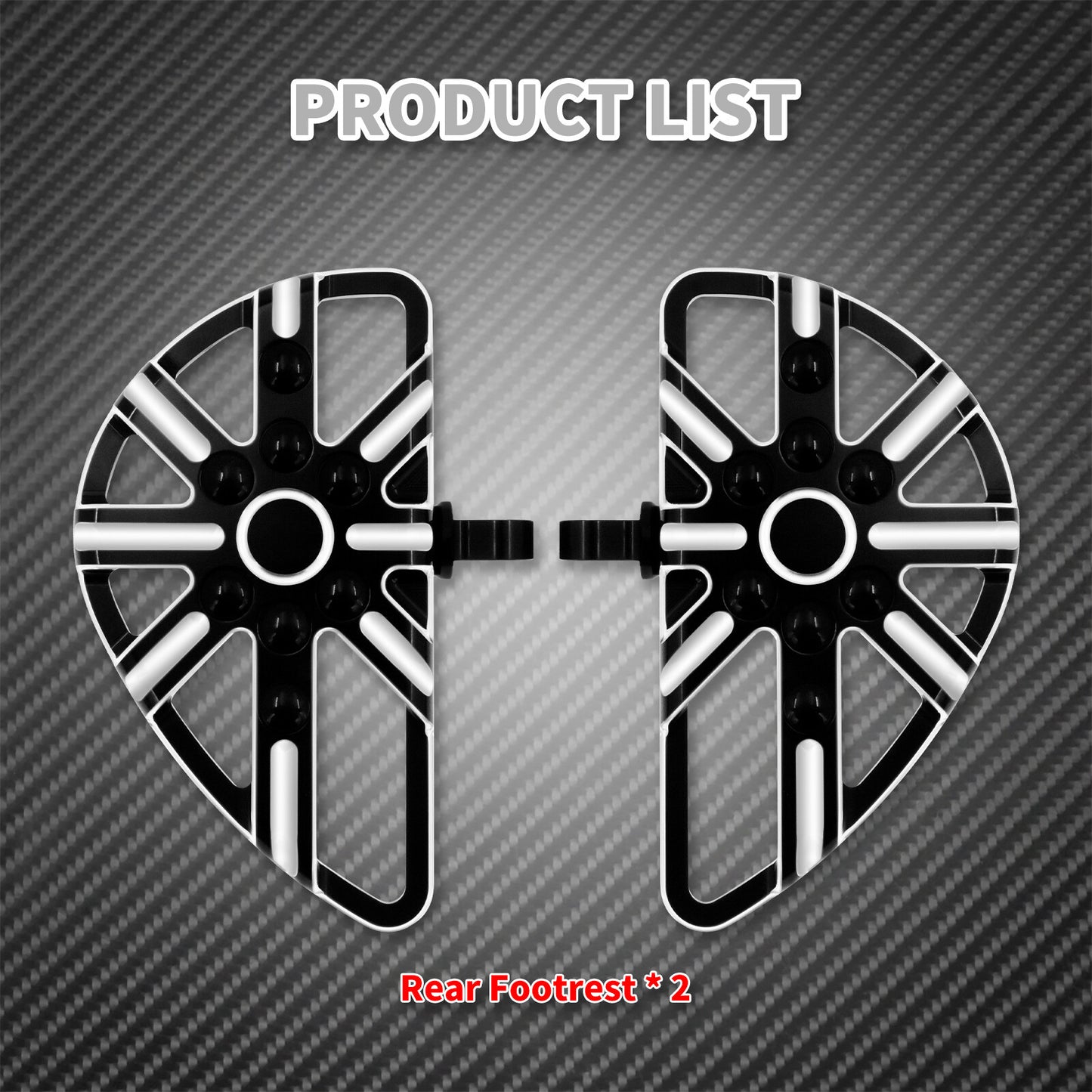 CNC Hollow Passenger Foot Peg Footrest Fit for Harley Touring Softail Dyna 2022