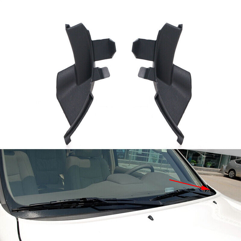 Pair of front windshield wiper side covers for Toyota for Land Cruiser Prado LC120 and for Lexus