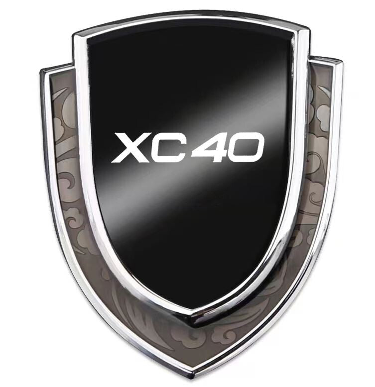 Metal stickers, badges, and logos for Audi for A4 side fenders - Black 2-piece set