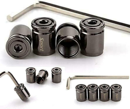 4-Piece Car Tire Valve Stem Cover, Car Wheel Tire Cover Stem Cover, Anti-theft Dust Pack