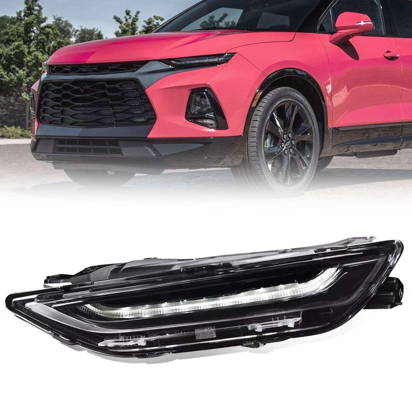 Suitable for 2019-2022 for Chevrolet Blazer Upper LED DRL Running Light Headlight Driver LH