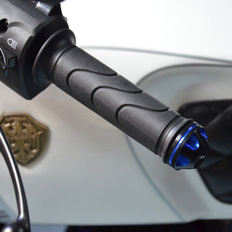 2-pack 7/8 motorcycle/sports bicycle handlebars with rubber grips and aluminum non-slip design.