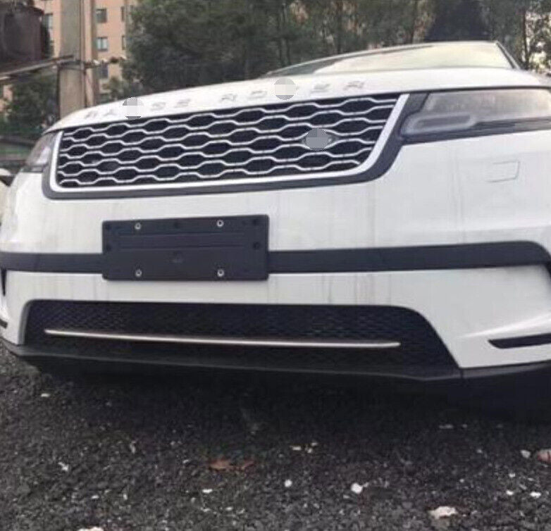 For LR for Range Rover Velar S 2018-24 Chrome Steel Front Bumper Guard Strip Trim 1X