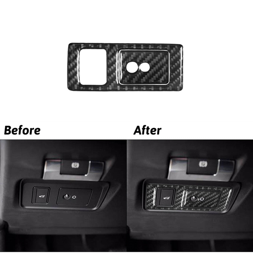 Carbon Fiber Headlight Switch Panel Trim for Land Rover Discovery Sport 2015-19
