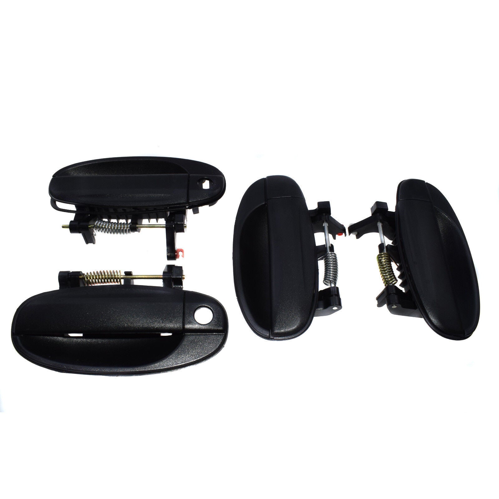 For 04-08 for Chevy Aveo Aveo5 4Pcs Black Outside Door Handle Front Rear Left Right