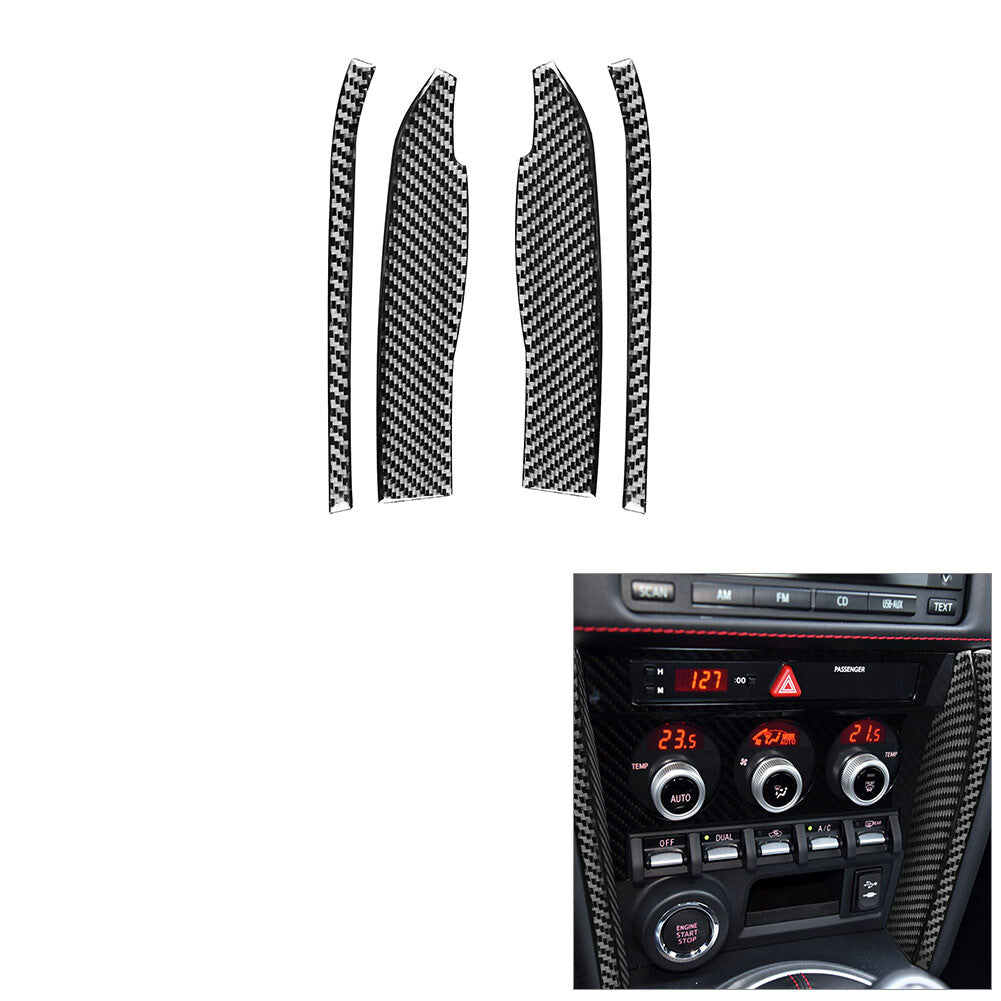 for Toyota 86 for Subaru BRZ 2016-2020 Carbon Fiber Central Console Side Cover Trim