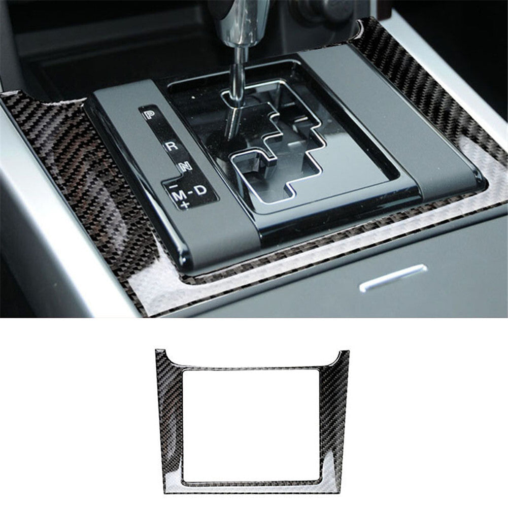 Carbon Fiber Interior Gear Shift Frame Cover Trim for Mazda CX-9 2010-2015