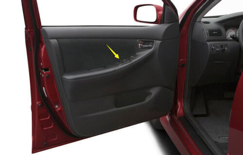 4X Wood Black Grain Window Lift Lock Switch Panel Trim for Toyota for Corolla 03-08