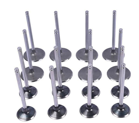 16x Intake  Exhaust Valves Fit 07-14 for Cadillac for Chevrolet for GMC for Pontiac 6.0 6.2L