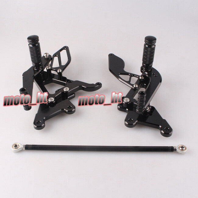for Yamaha YZF R6 2003 2004 2005 Black CNC Motorcycle Rearsets Footpegs
