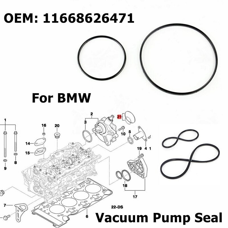 Vacuum Pump Seal Kit Fit for BMW V8 E46 E53 E70 E60 E84 E90 745i 545i 645i X1 X5